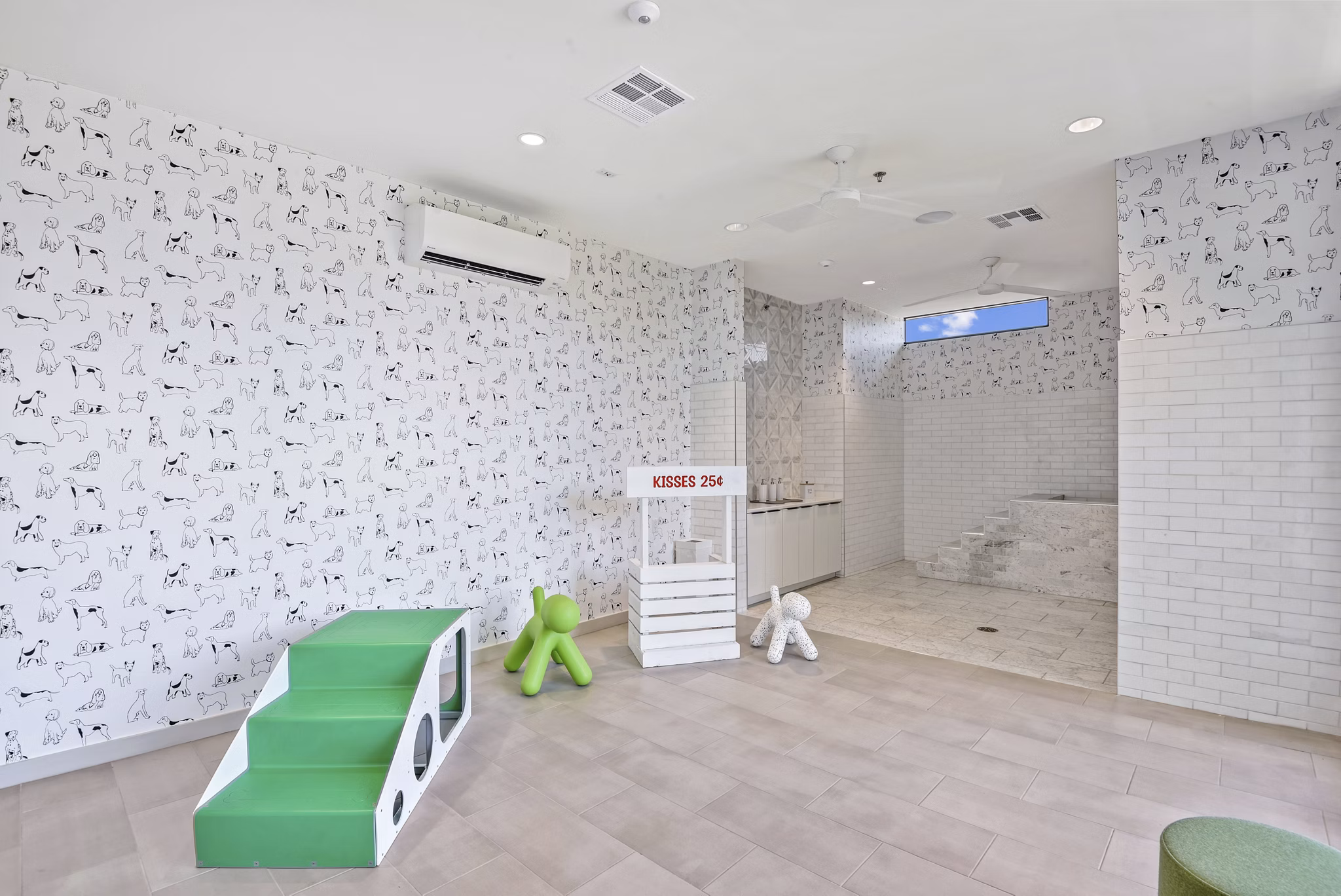 Modern day care center at Starlight Apartments with vibrant play areas