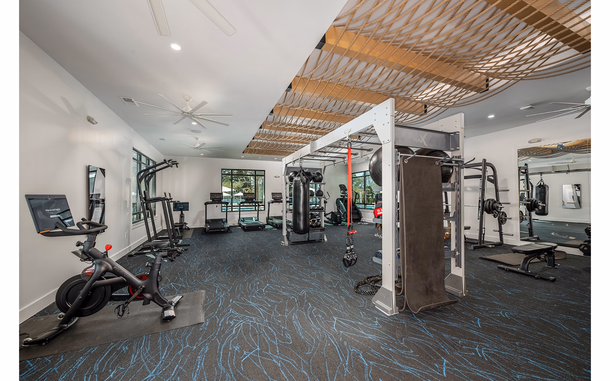 fitness center at Lyria Apartments 