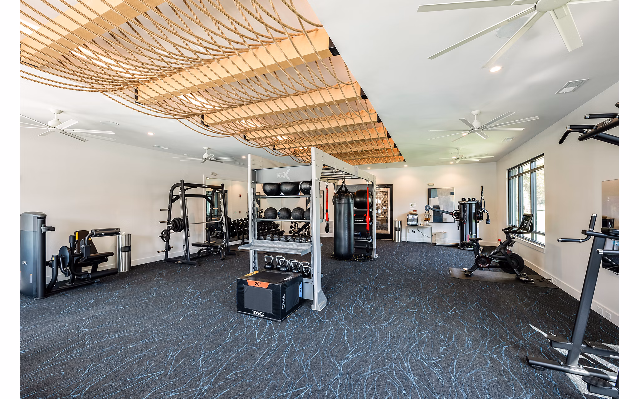 fitness center at Lyria Apartments 
