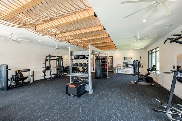 fitness center at Lyria Apartments 