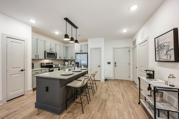 kitchen at Lyria Apartments 