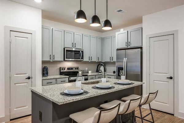 kitchen at Lyria Apartments 