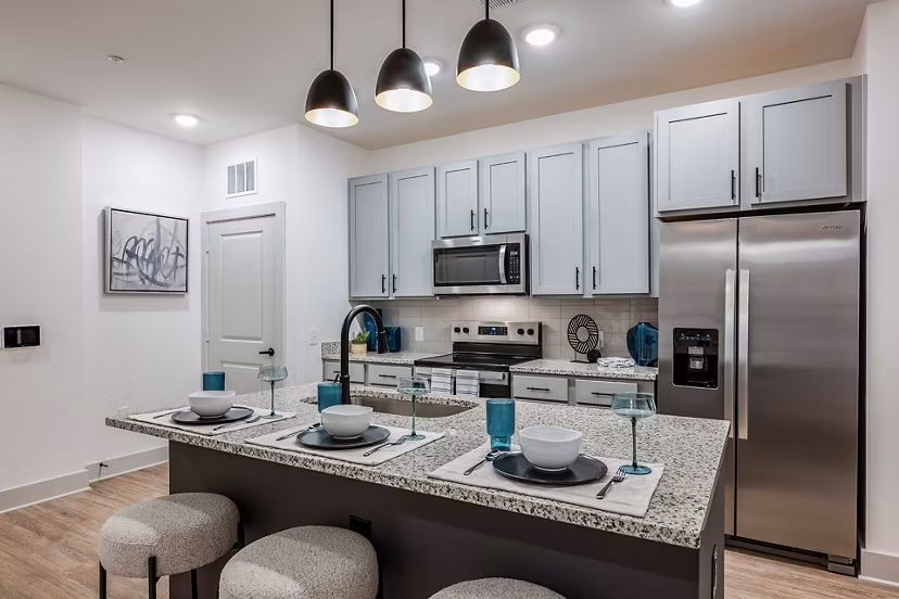 kitchen at Lyria Apartments 