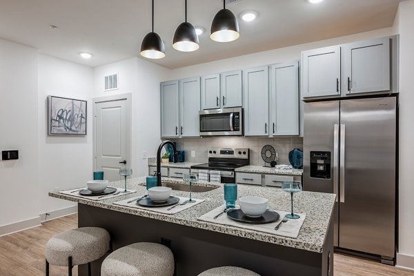 kitchen at Lyria Apartments 