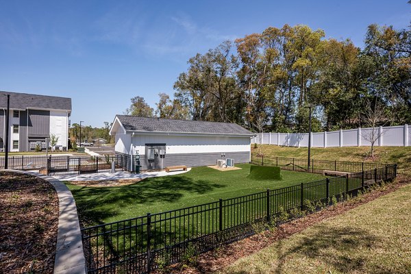 dog park at Lyria Apartments 