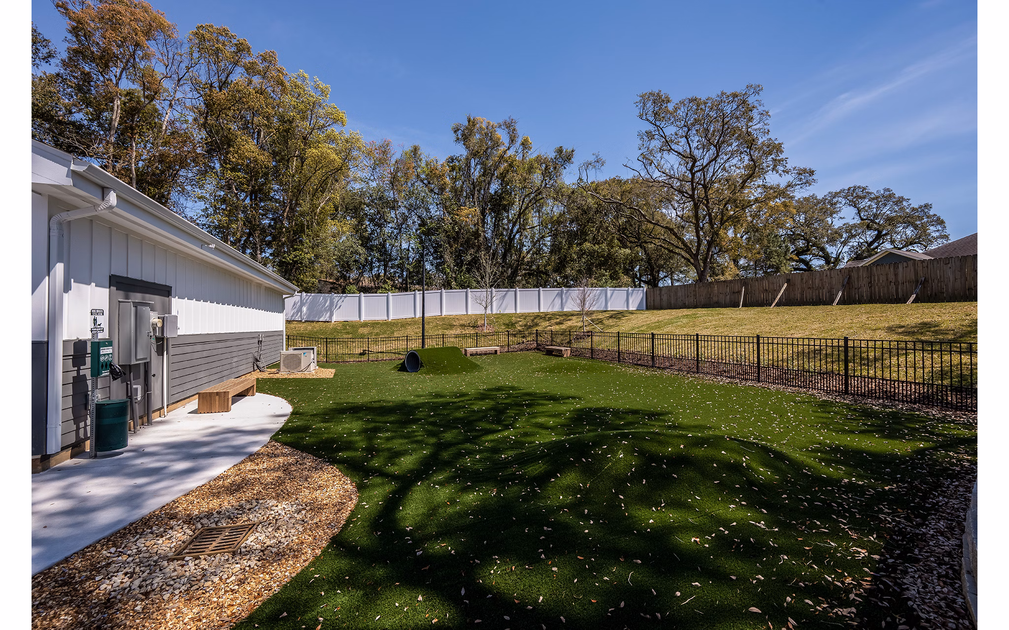 dog park at Lyria Apartments 