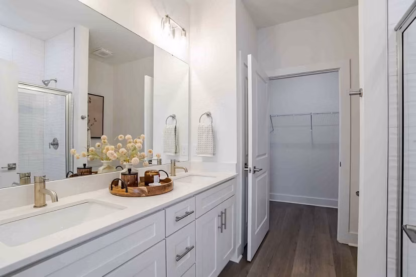 bathroom at River Rock at Blume Road Apartment Homes