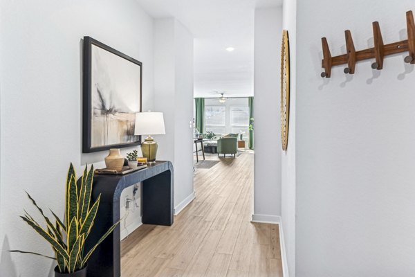 hallway entry at Skymor Carmel Creek Apartment Homes