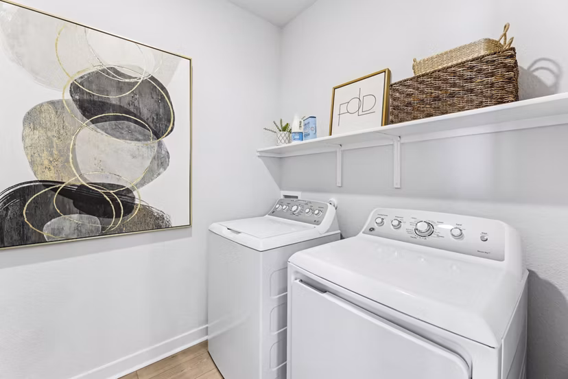 laundry room at Skymor Carmel Creek Apartment Homes