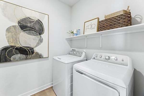 laundry room at Skymor Carmel Creek Apartment Homes