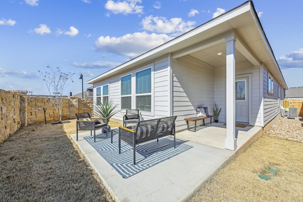 backyard/patio at Skymor Carmel Creek Apartments Homes