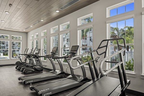 fitness center at Lantana at Cypress Cay Apartments