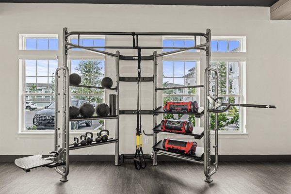 fitness center at Lantana at Cypress Cay Apartments