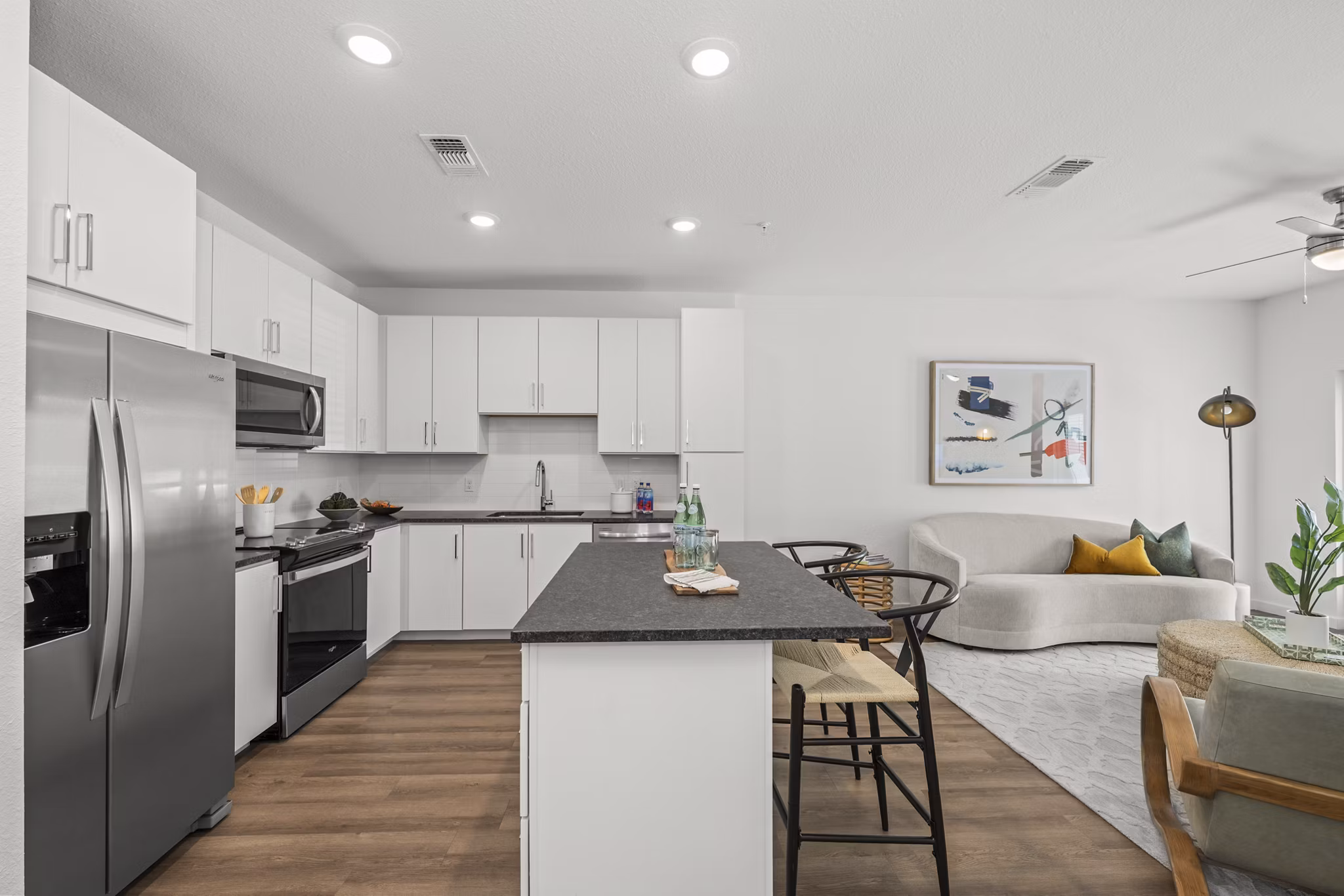 kitchen at Lantana at Cypress Cay Apartments