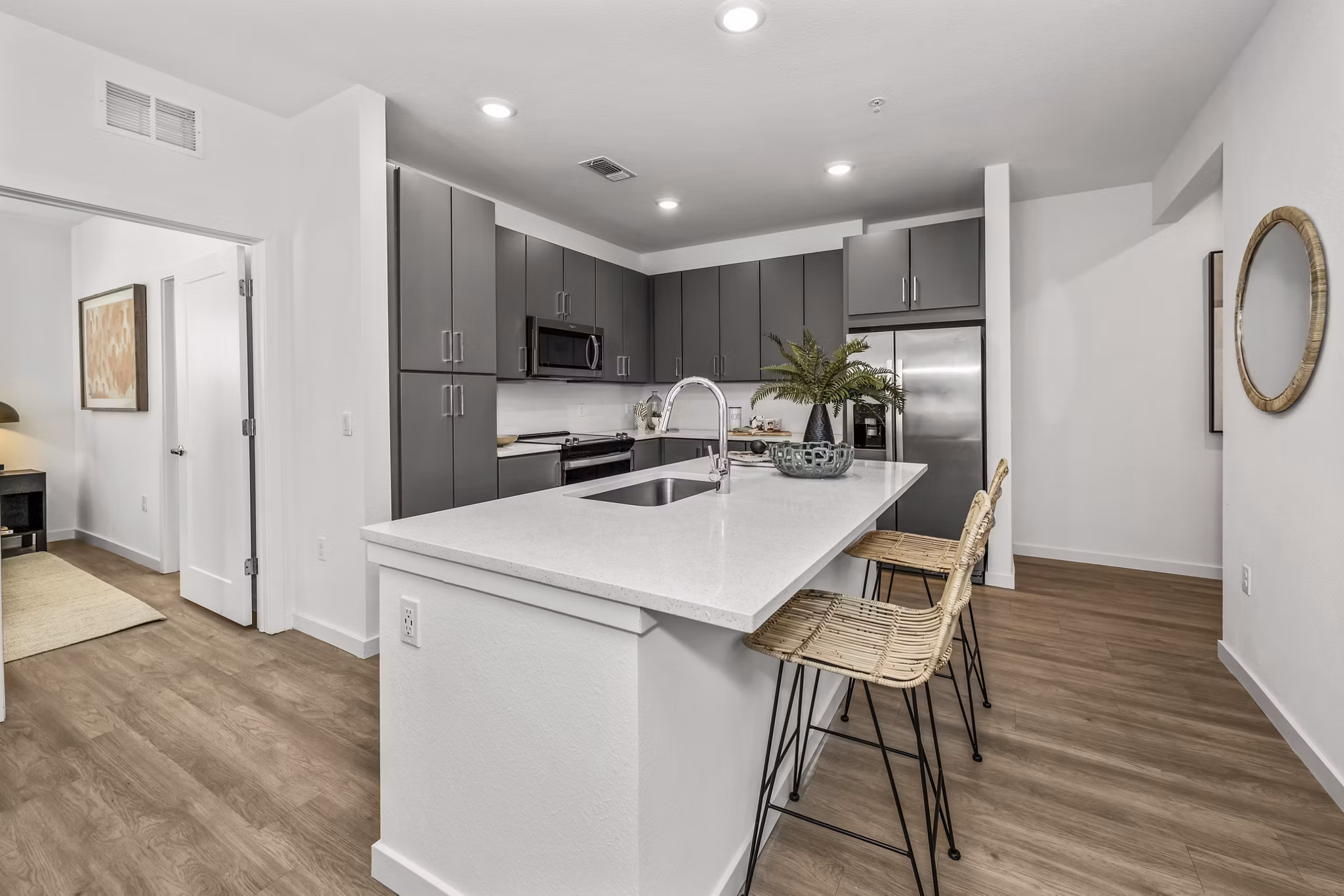 kitchen at Lantana at Cypress Cay Apartments