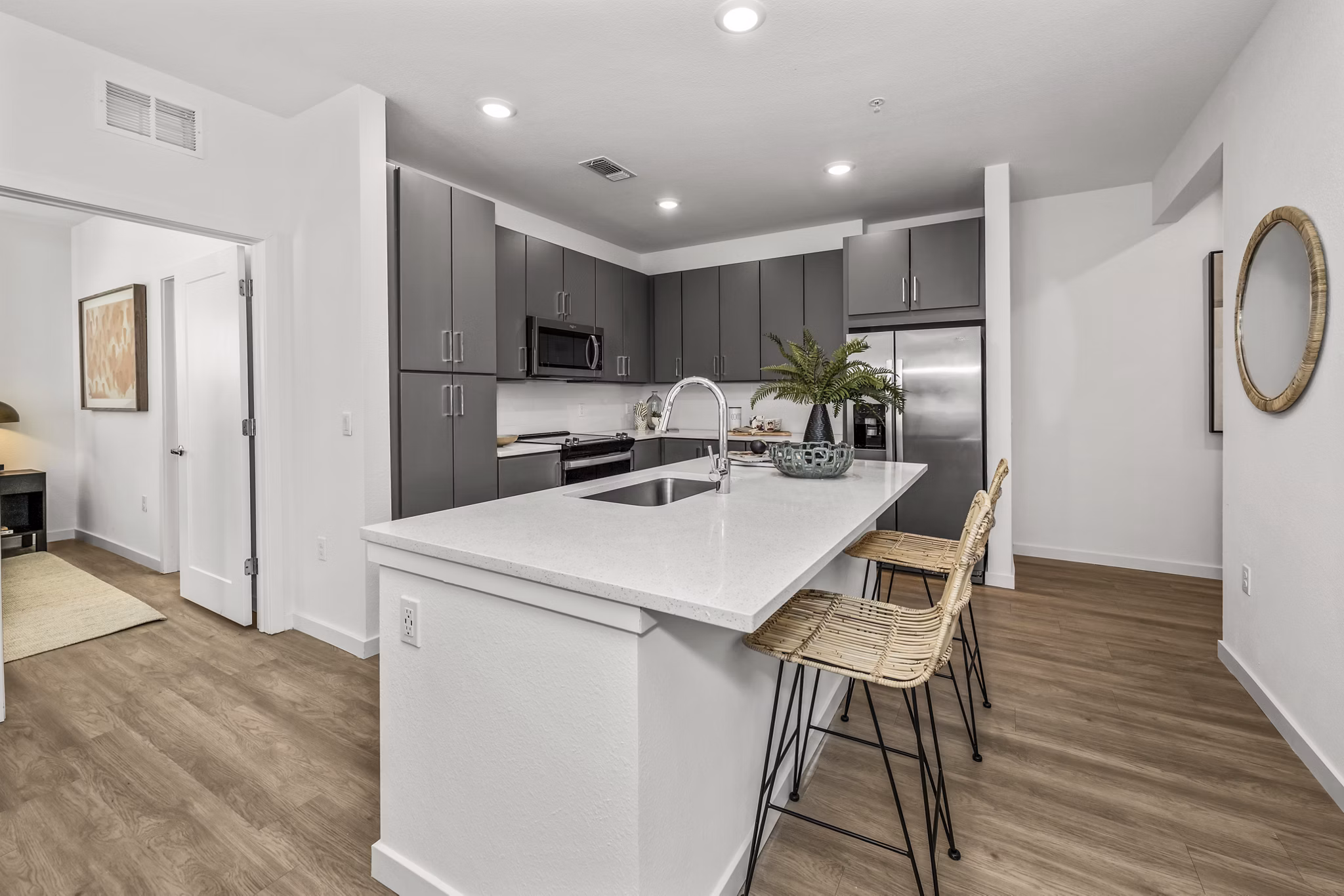 kitchen at Lantana at Cypress Cay Apartments