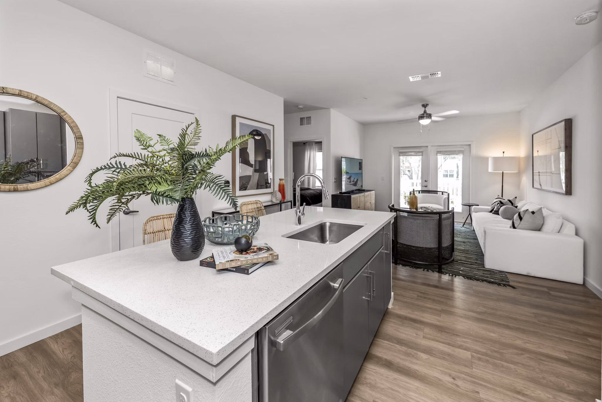 kitchen at Lantana at Cypress Cay Apartments