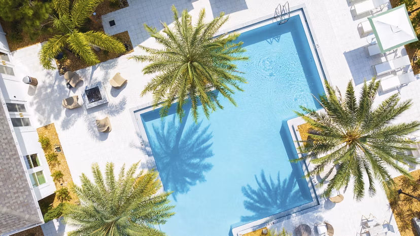 pool at Lantana at Cypress Cay Apartments