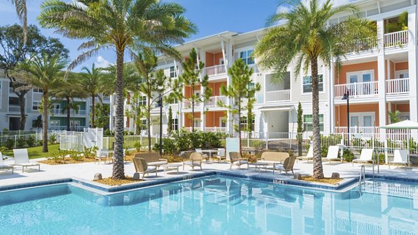 pool at Lantana at Cypress Cay Apartments