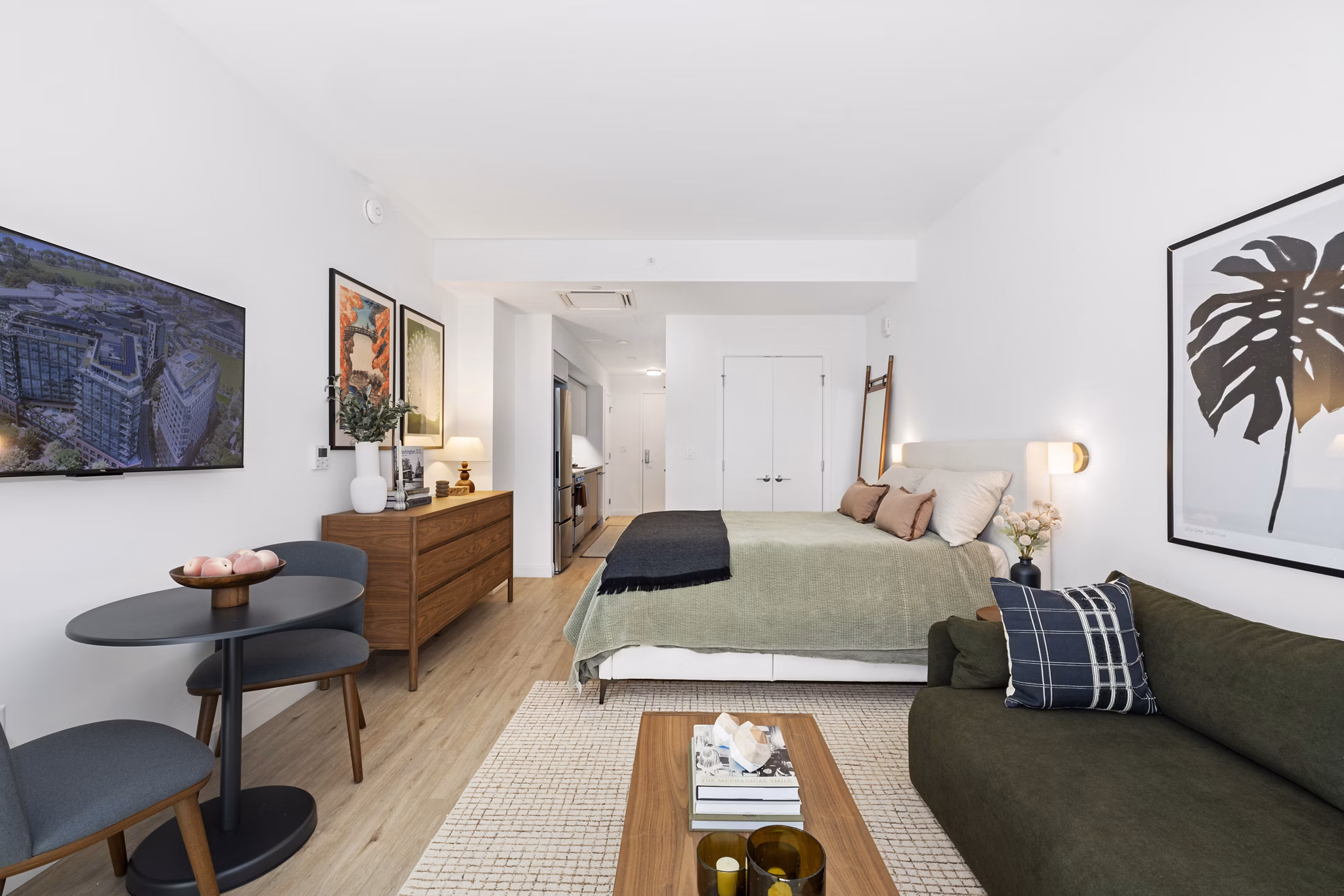 living room at The Byron Apartments