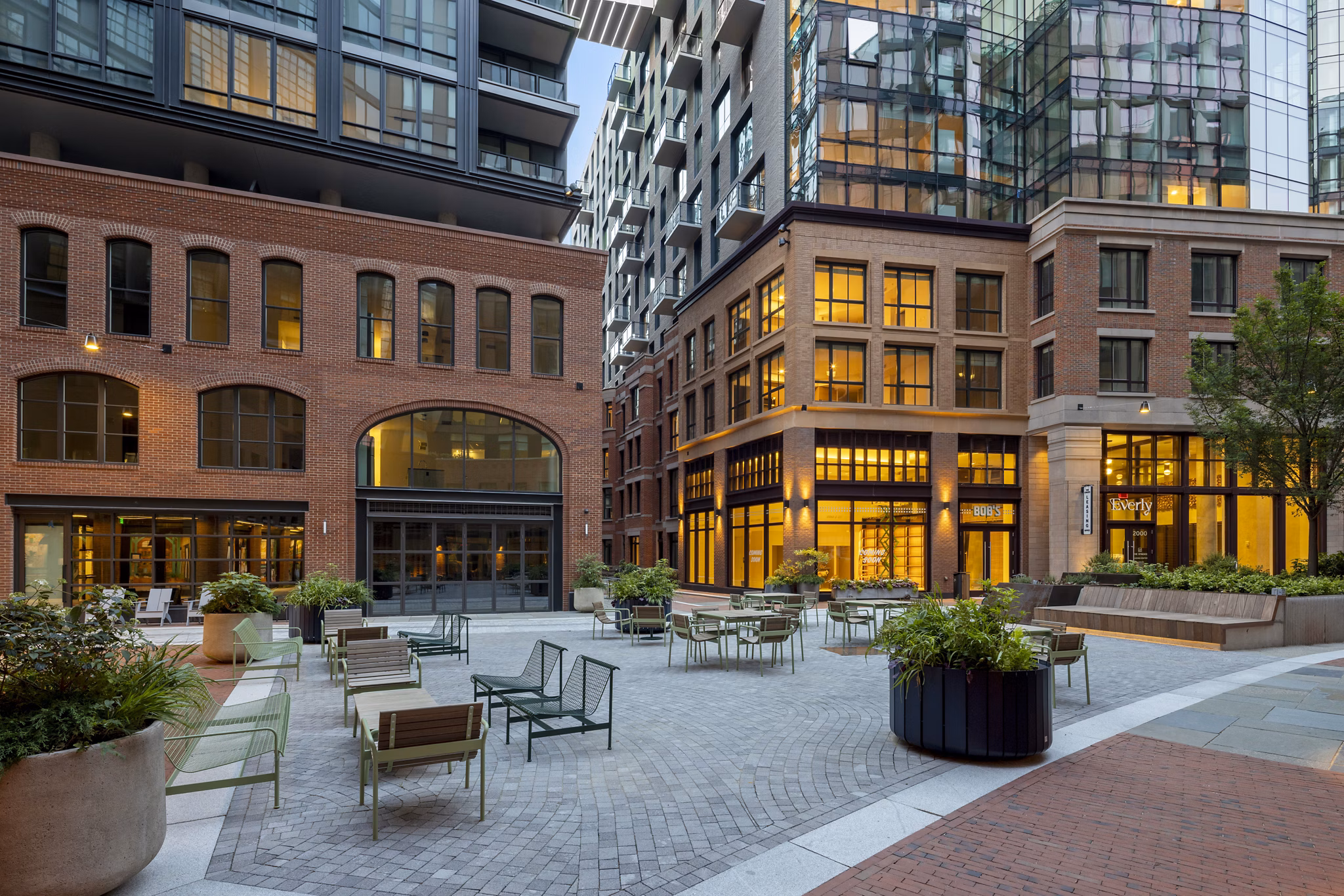 patio at The Byron Apartments