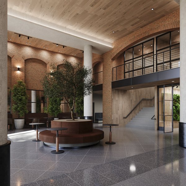 rendering at The Byron Apartments