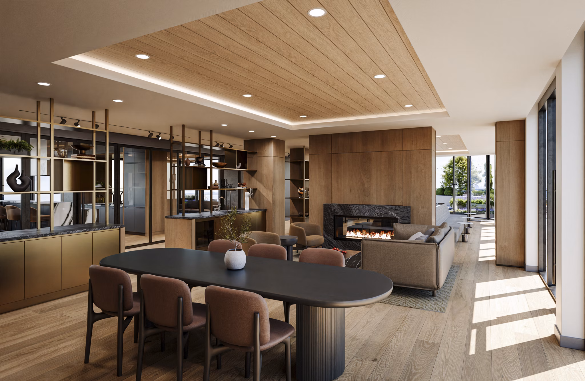 rendering at The Byron Apartments