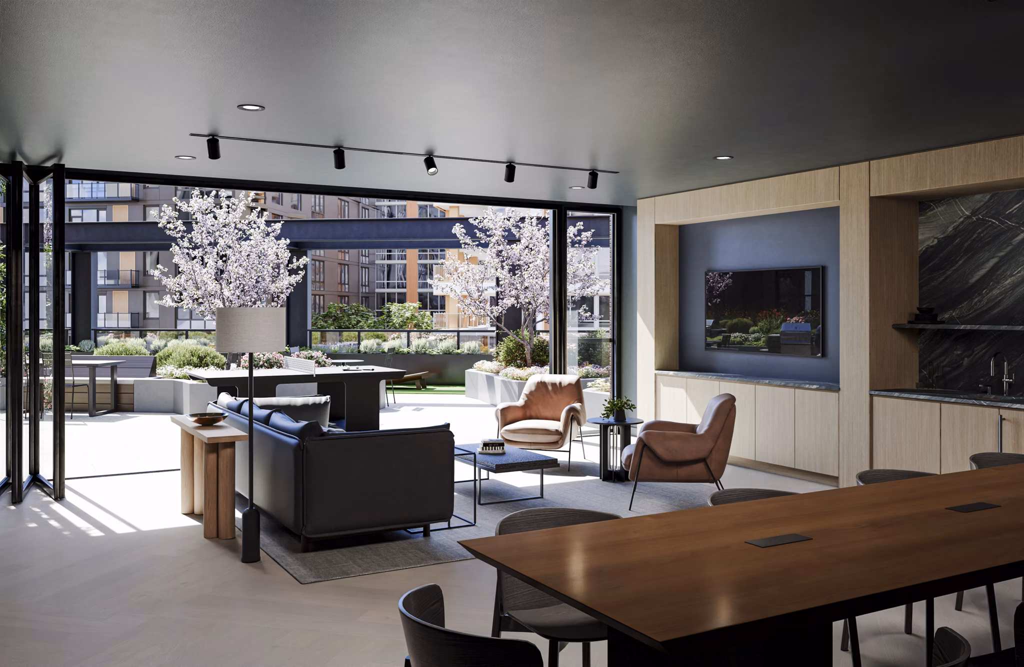 rendering at The Byron Apartments