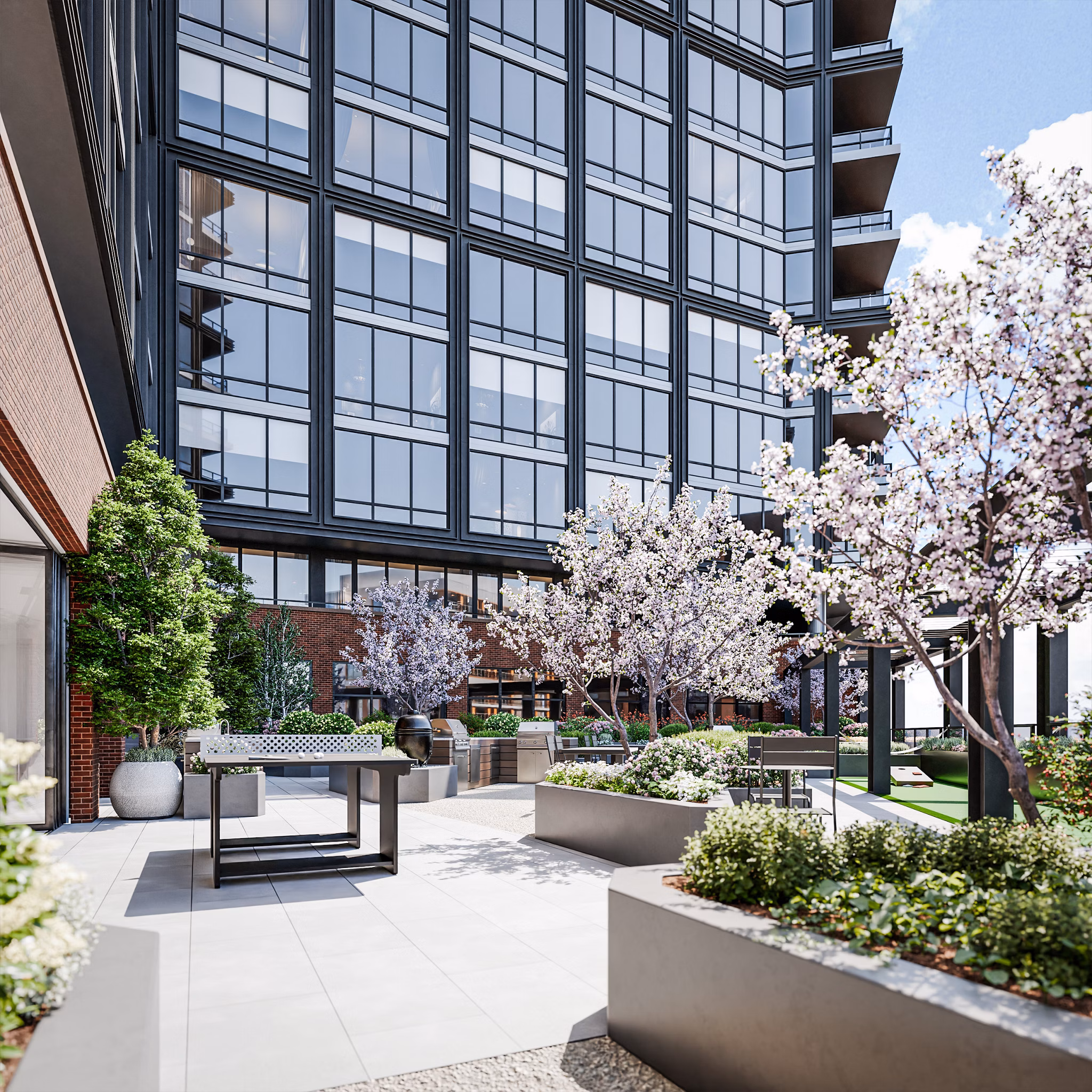 rendering at The Byron Apartments
