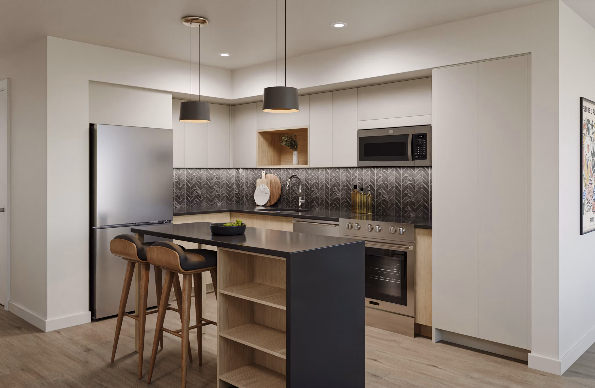 rendering at The Byron Apartments