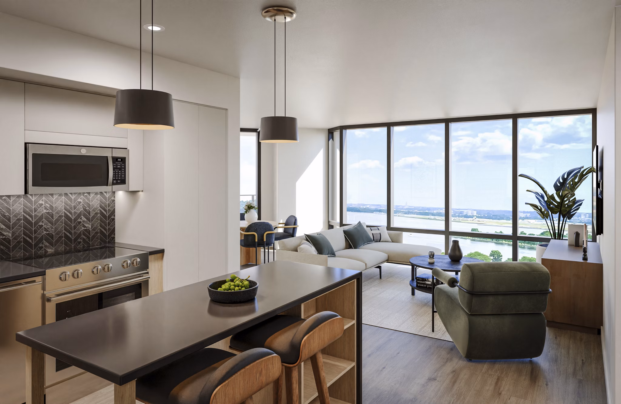 rendering at The Byron Apartments