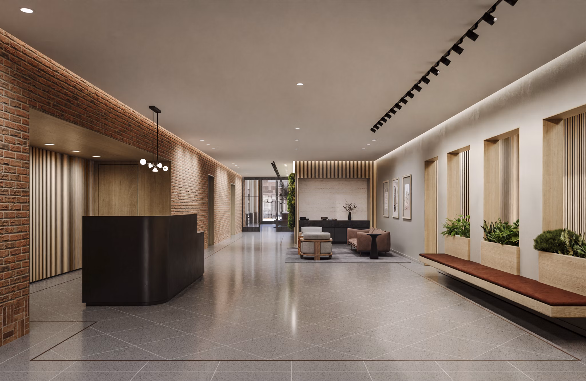 rendering at The Byron Apartments