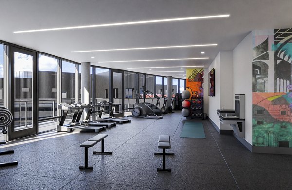 fitness center at Colette Apartments 