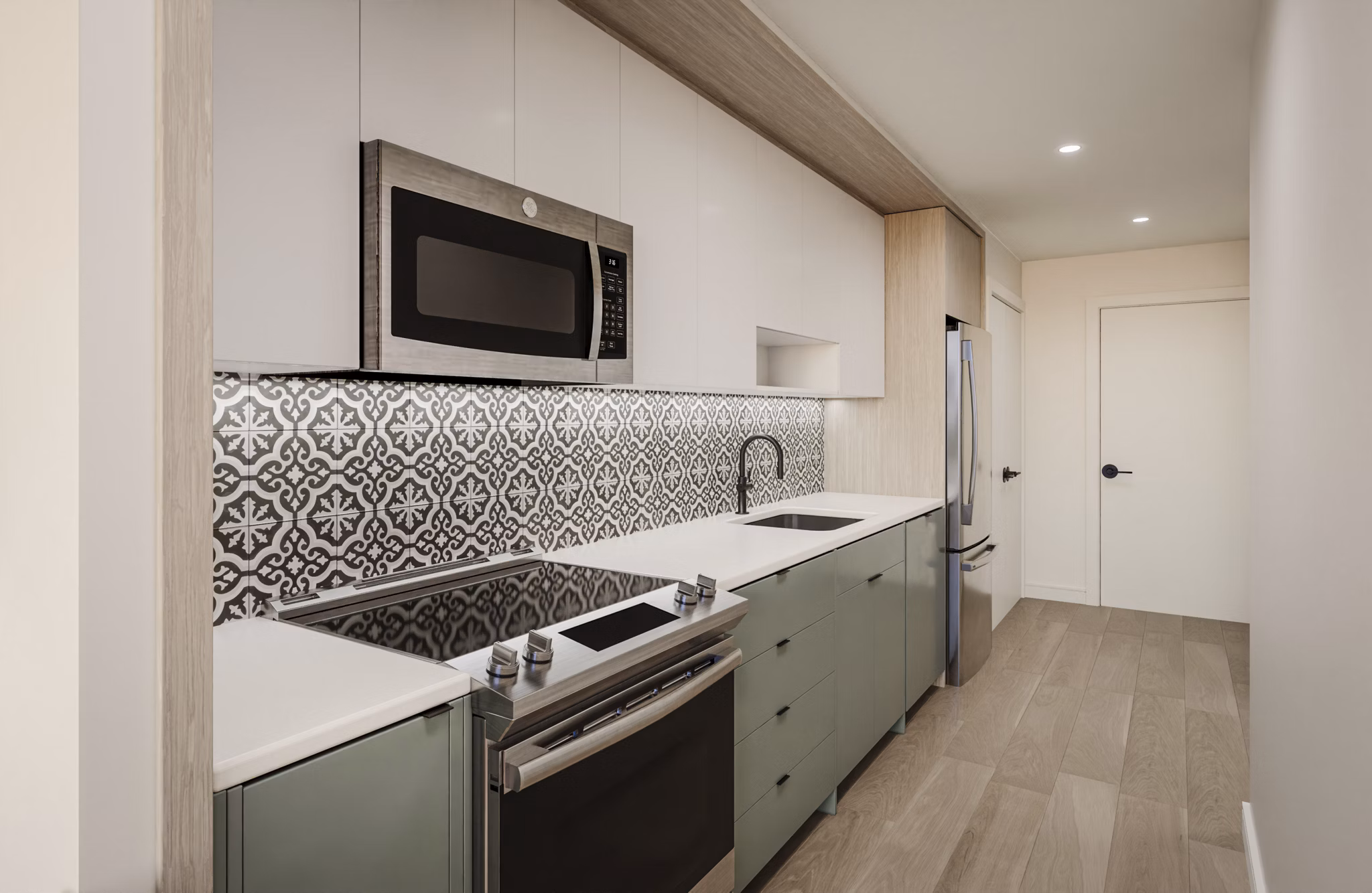 kitchen at Colette Apartments 