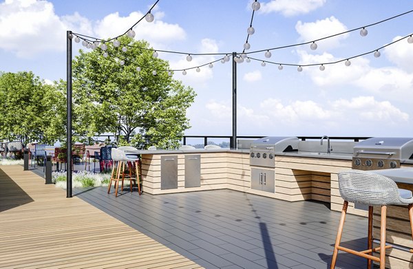 grill area at Colette Apartments 