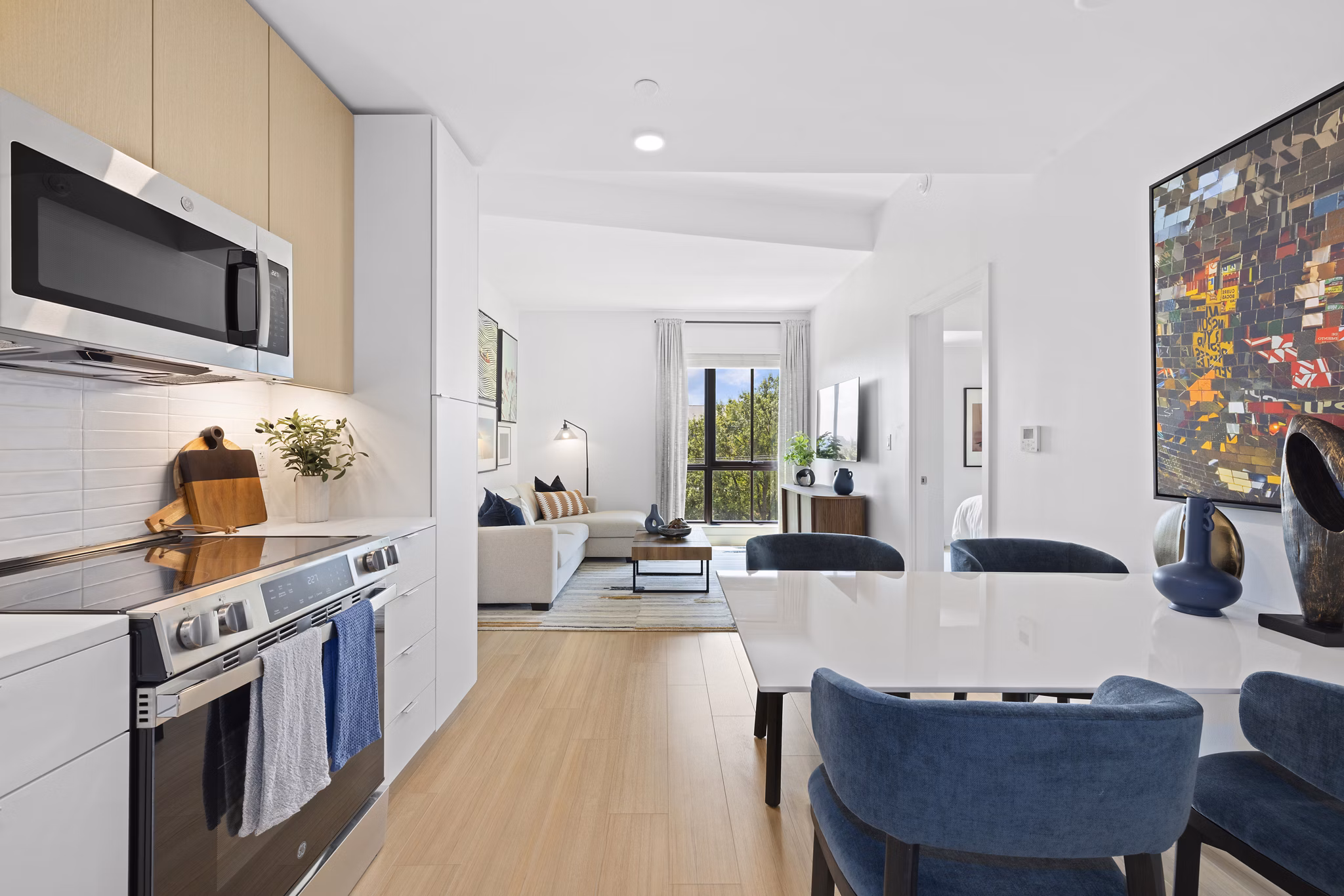 Kitchen at Everly Apartments