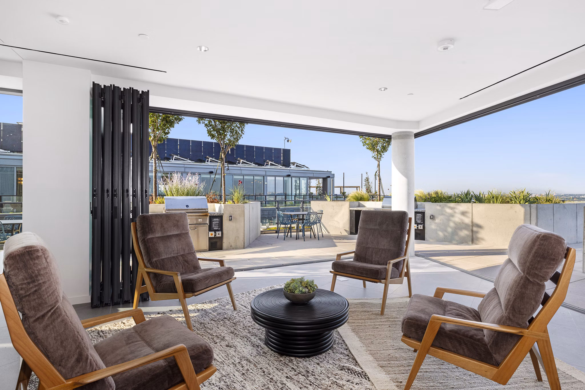 Patio at Everly Apartments