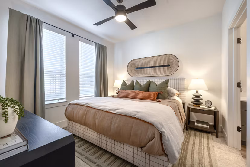 bedroom at Alpine Village Apartments
