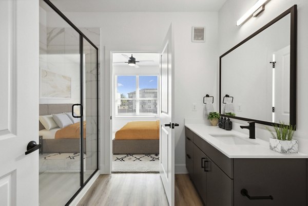 bathroom at Alpine Village Apartments