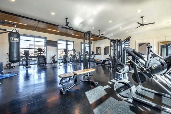 fitness center at Alpine Village Apartments