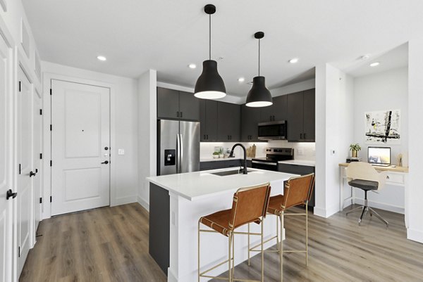 kitchen at Alpine Village Apartments