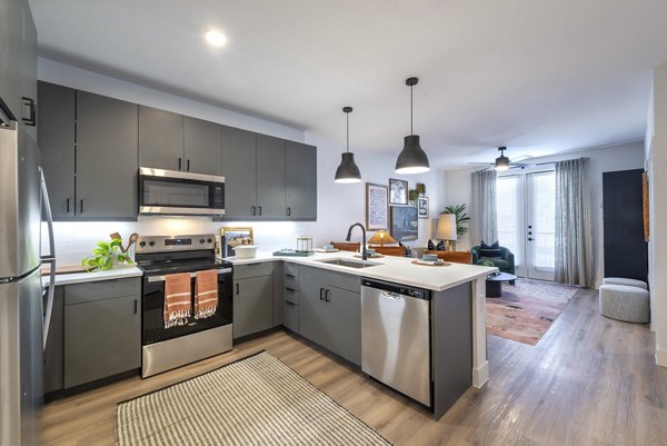 kitchen at Alpine Village Apartments