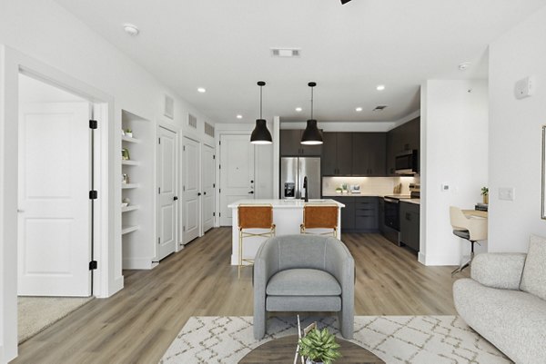 living room at Alpine Village Apartments