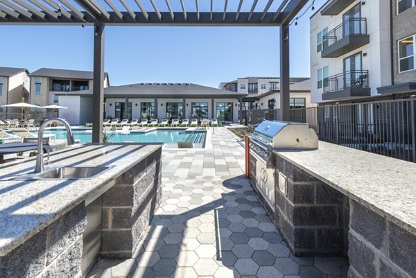 grill area at Alpine Village Apartments