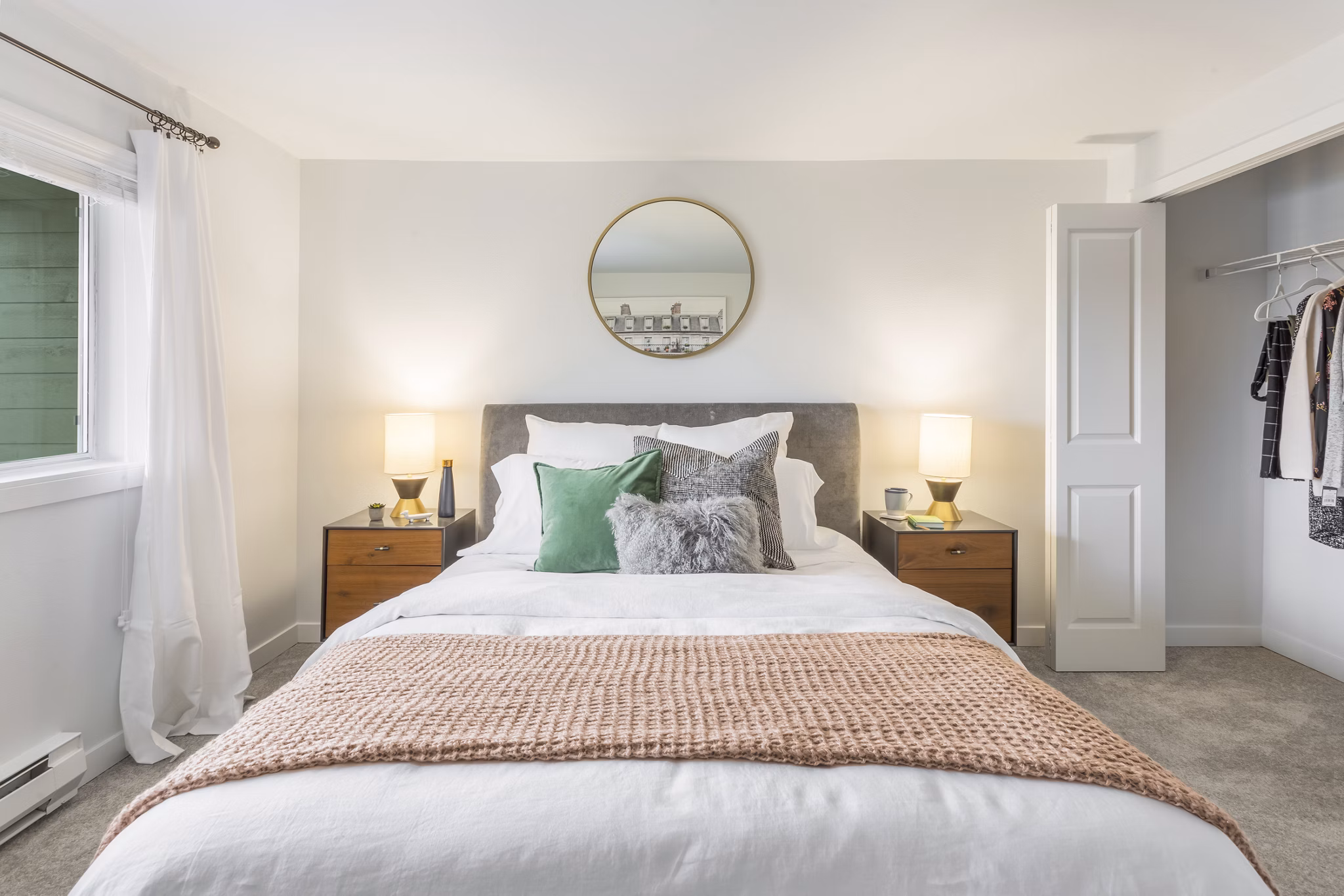 bedroom at The Eden Apartments