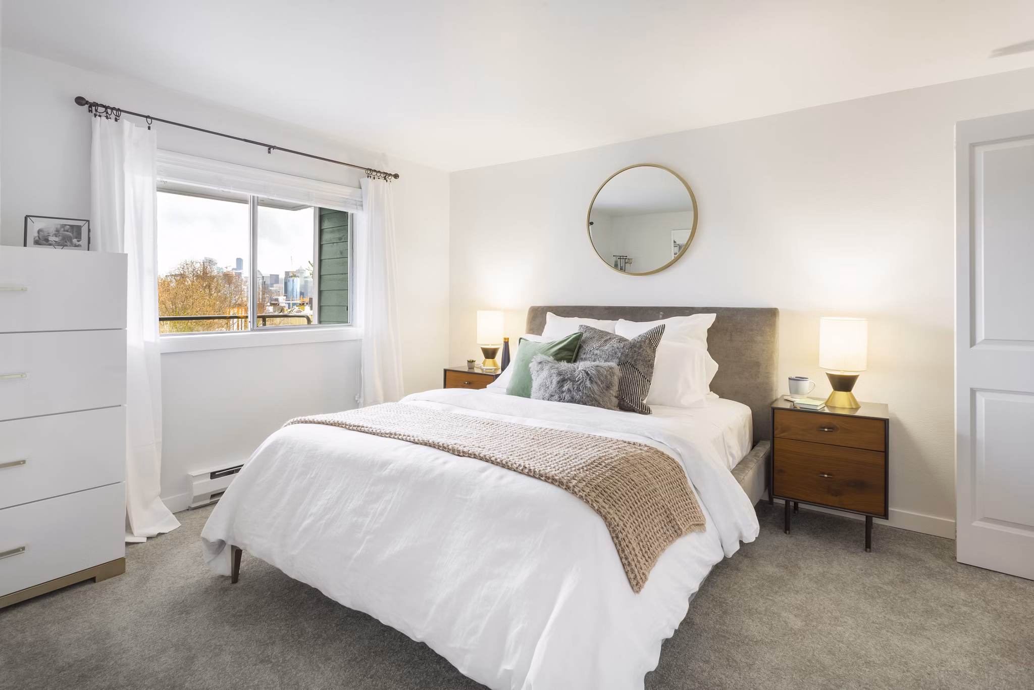 bedroom at The Eden Apartments