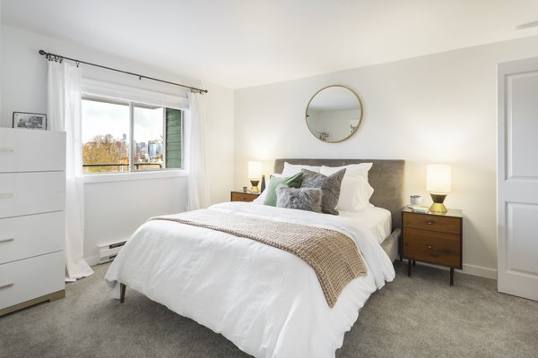 bedroom at The Eden Apartments