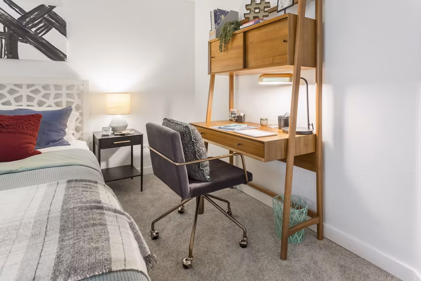 bedroom at The Eden Apartments