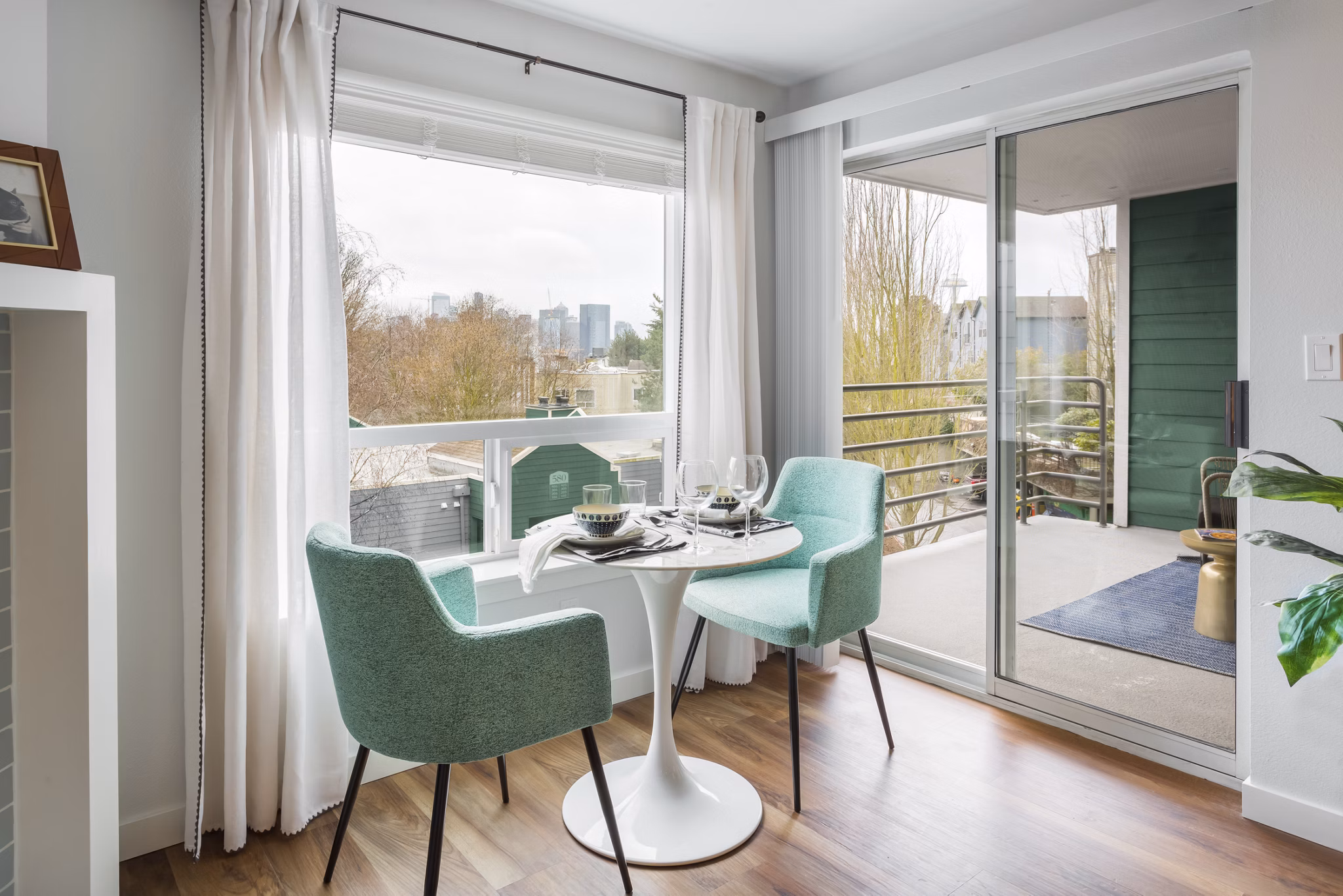 dining area at The Eden Apartments