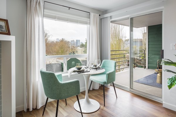 dining area at The Eden Apartments